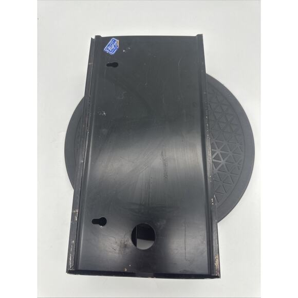 Vintage Wolff Floral Tissuette Tissue Box Cover Box Black Floral - Picture 2 of 6